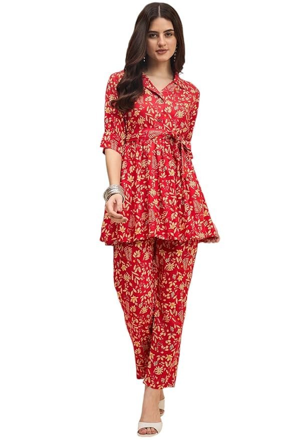 61VUlQINPTL._SY879_ Women's Co-Ords Set, Kurta and Pant Set - Image 1